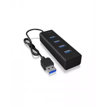 ICY BOX IB-HUB1409-U3 USB 3.2 Gen 1 (3.1 Gen 1) Type-A 5000 Mbit/s Schwarz