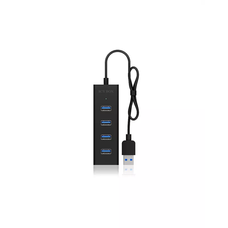 ICY BOX IB-HUB1409-U3 USB 3.2 Gen 1 (3.1 Gen 1) Type-A 5000 Mbit/s Schwarz
