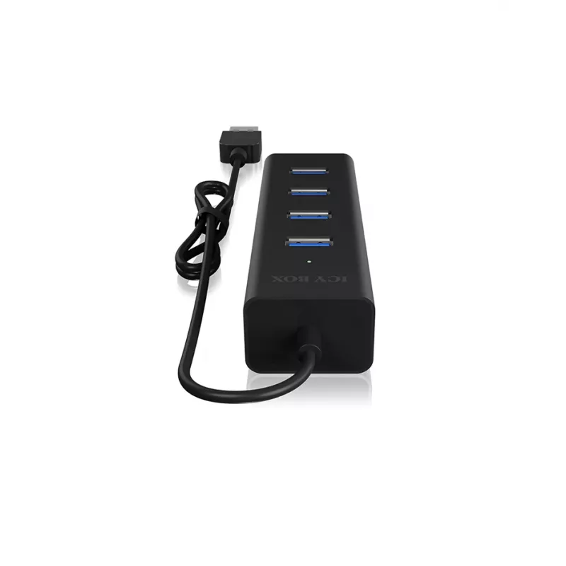 ICY BOX IB-HUB1409-U3 USB 3.2 Gen 1 (3.1 Gen 1) Type-A 5000 Mbit/s Schwarz