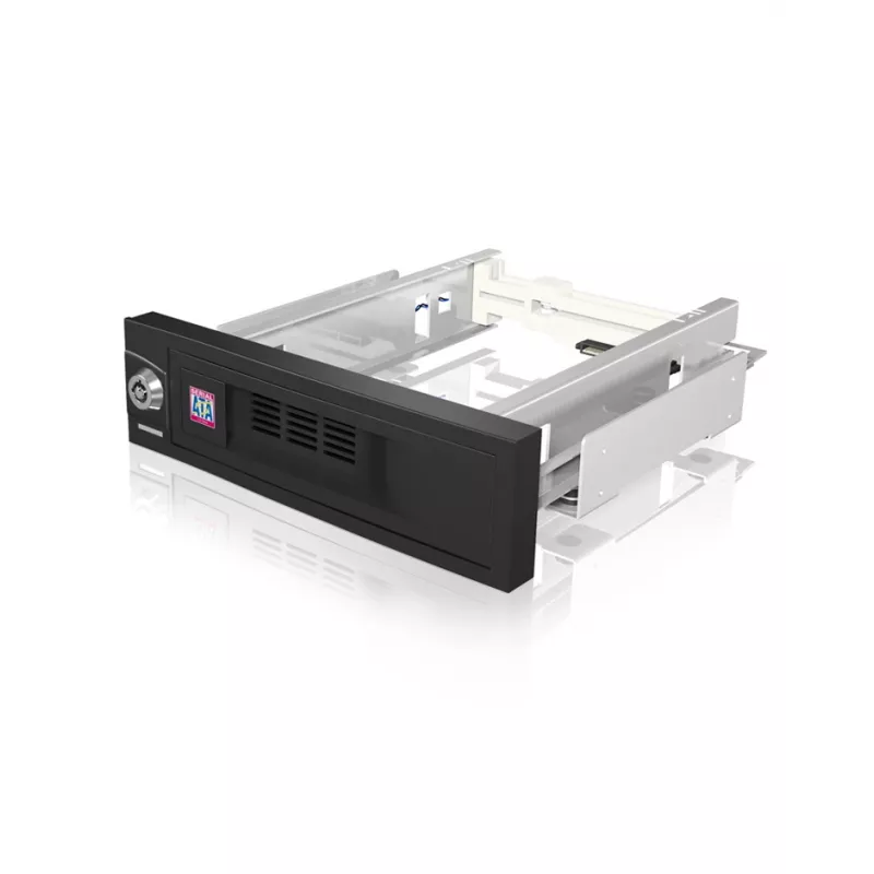 ICY BOX IB-168SK-B 13,3 cm (5,25 Zoll) Trägerplatte Schwarz