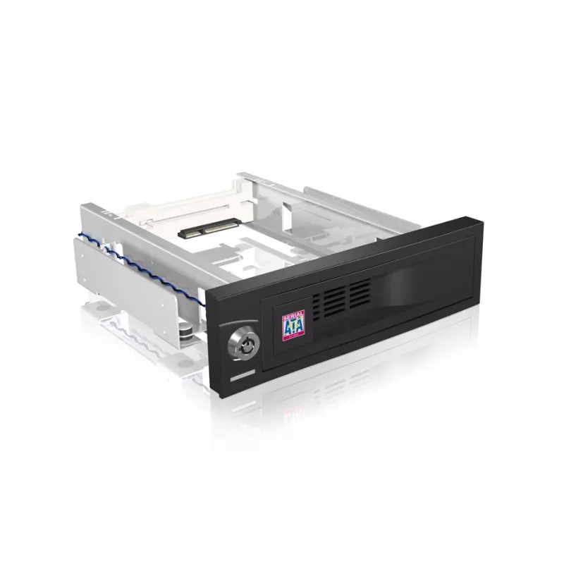 ICY BOX IB-168SK-B 13,3 cm (5,25 Zoll) Trägerplatte Schwarz