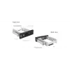 ICY BOX IB-168SK-B 13,3 cm (5,25 Zoll) Trägerplatte Schwarz