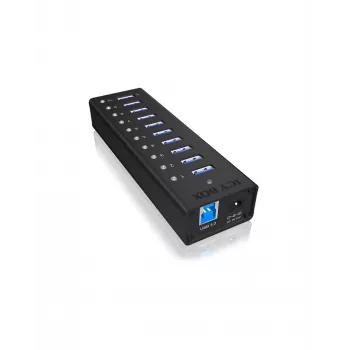 ICY BOX IB-AC6110 USB 3.2 Gen 1 (3.1 Gen 1) Type-B 5000 Mbit/s Schwarz