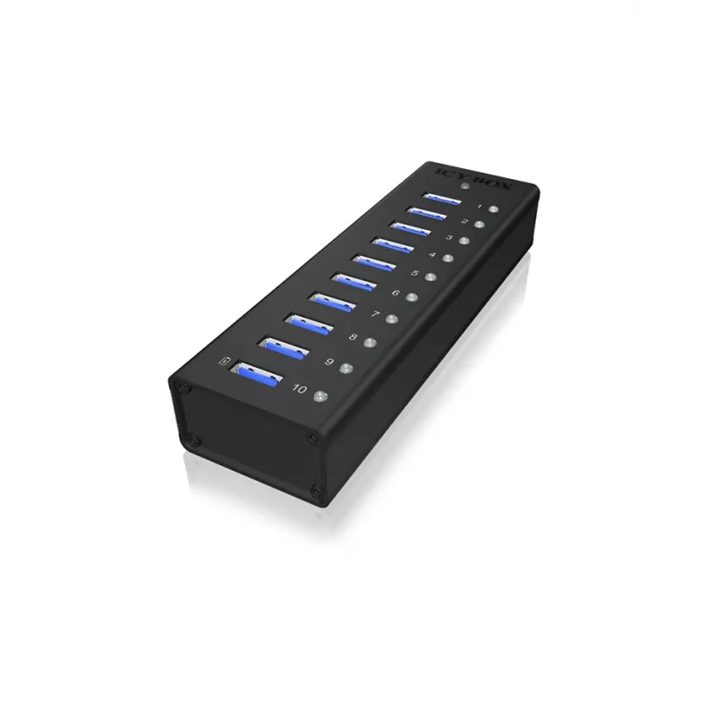 ICY BOX IB-AC6110 USB 3.2 Gen 1 (3.1 Gen 1) Type-B 5000 Mbit/s Schwarz