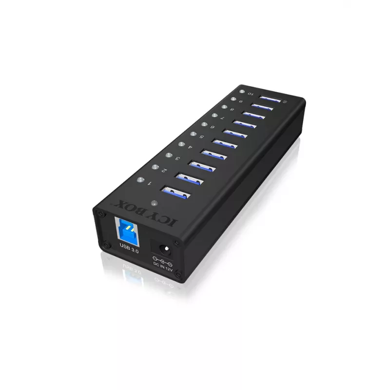ICY BOX IB-AC6110 USB 3.2 Gen 1 (3.1 Gen 1) Type-B 5000 Mbit/s Schwarz
