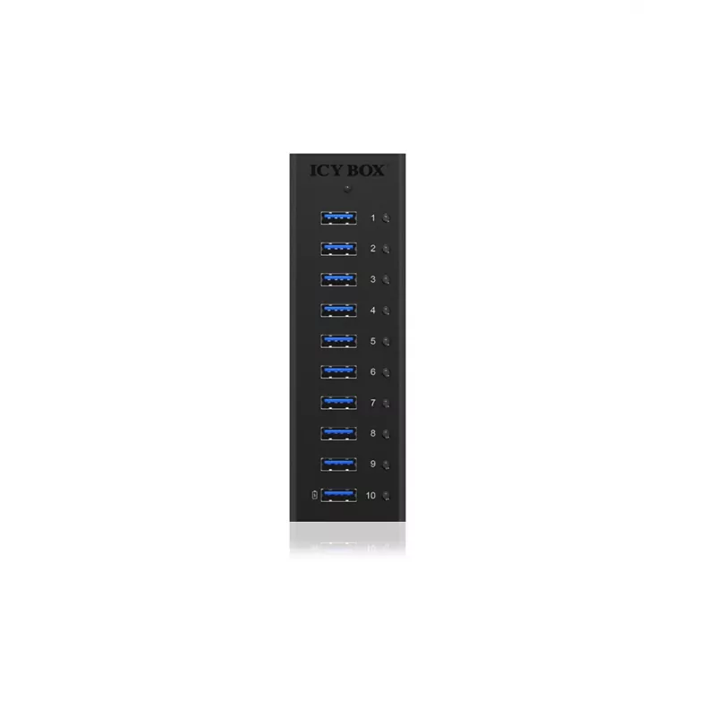 ICY BOX IB-AC6110 USB 3.2 Gen 1 (3.1 Gen 1) Type-B 5000 Mbit/s Schwarz