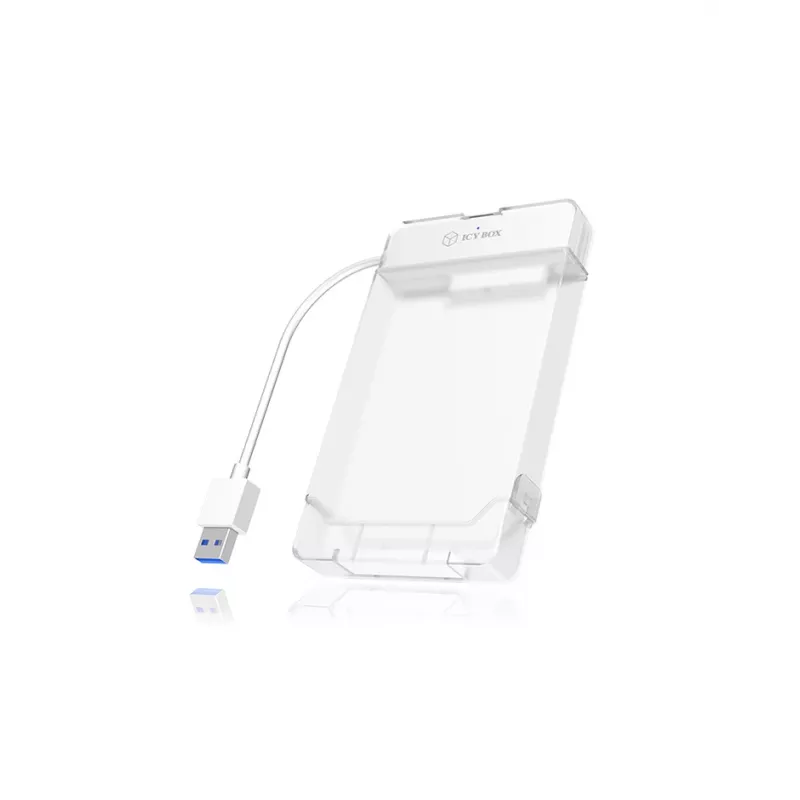 ICY BOX IB-AC703-U3 HDD/SSD-Gehäuse Weiß 2,5 Zoll
