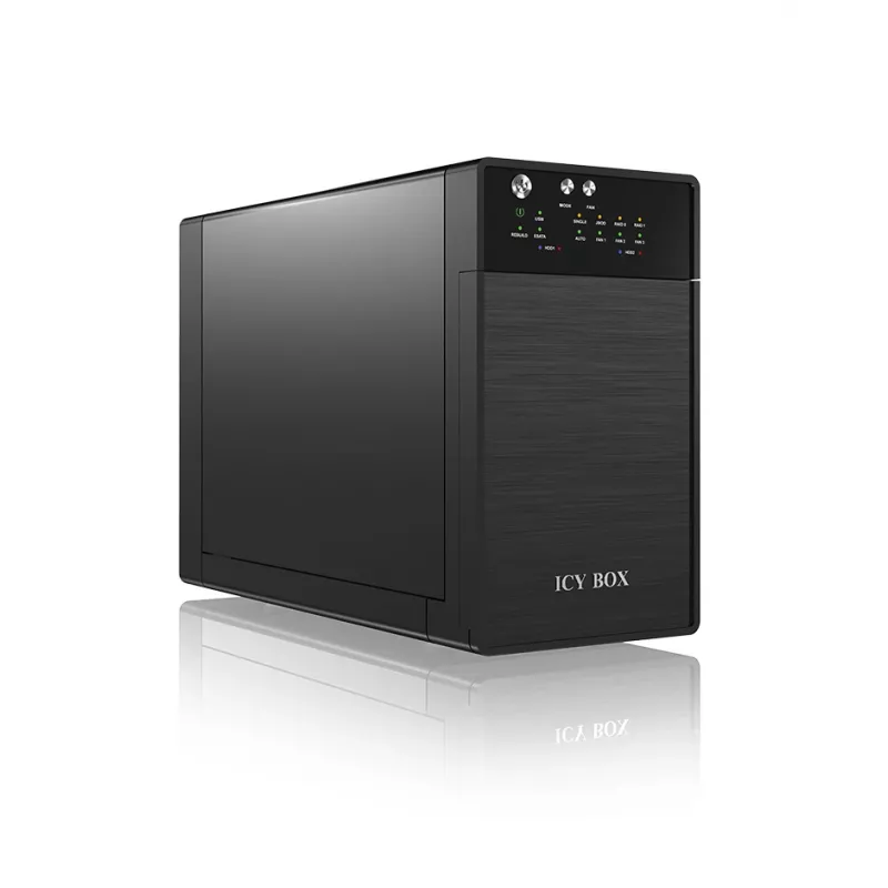 ICY BOX IB-RD3620SU3 Disk-Array 0 TB Desktop Schwarz