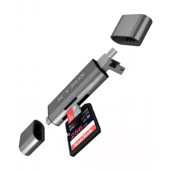 ICY BOX IB-CR200-C Kartenleser USB 2.0 Schwarz