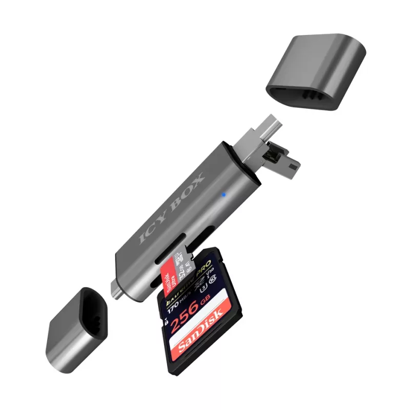ICY BOX IB-CR200-C Kartenleser USB 2.0 Schwarz