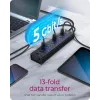 ICY BOX IB-AC6113 USB 3.2 Gen 1 (3.1 Gen 1) Type-B 5000 Mbit/s Schwarz