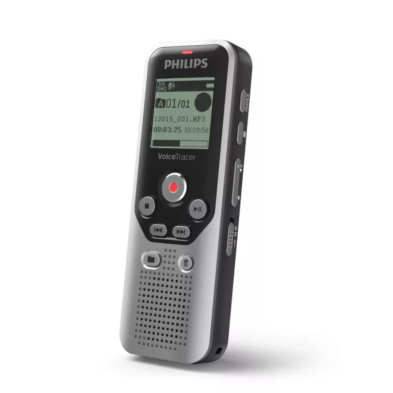 Philips DVT1250 Diktiergerät Interner Speicher & Flash-Karte Schwarz, Grau