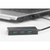 DIGITUS USB 3.0 Hub, 4-fach inkl. 5V/2A Netzteil Aluminiumgehäuse
