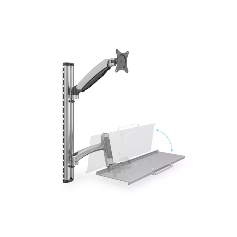 DIGITUS Flexible Wandhalterung für Arbeitsplätze für Monitor+Tastatur (DA-90354)