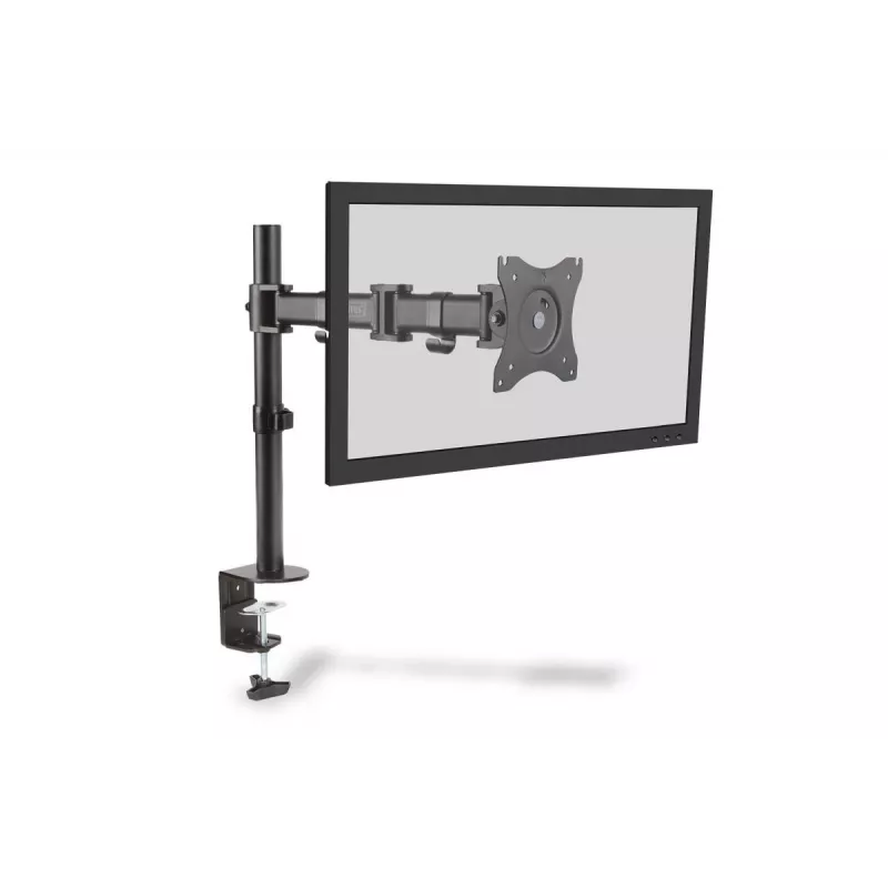 “DIGITUS” Einzel-Monitor-Tischklemmenhalterung, schwarz, 45° Schwenkbar, 45° Neigbar, 360° drehbar, 15 Zoll - 27 Zoll TFT, max. Belastung 8 kg, VESA max. 100x100
