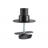 DIGITUS Triple Monitor Desk clamp mount, Schwarz 90degree Swivel,45degree Tilt,rotate 360degree,15-27in TFT, max load 3x8Kg,VESA max100x100
