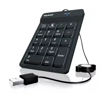 KeySonic ACK-118BK numerisches Tastenfeld Universal USB Schwarz