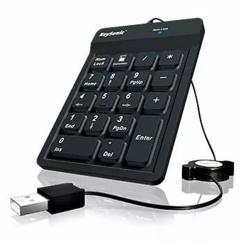KeySonic ACK-118BK numerisches Tastenfeld Universal USB Schwarz
