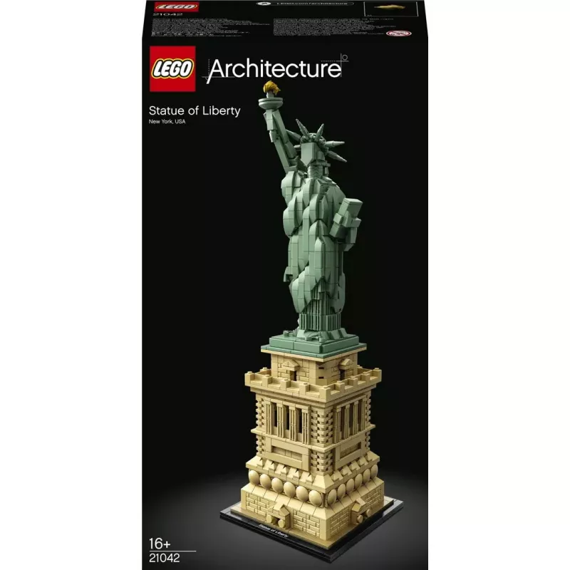 LEGO Architecture Freiheitsstatue 21042 Bauset — 1.685 Teile, detailliertes Modell der Freiheitsstatue