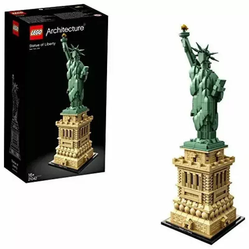 LEGO Architecture Freiheitsstatue 21042 Bauset — 1.685 Teile, detailliertes Modell der Freiheitsstatue