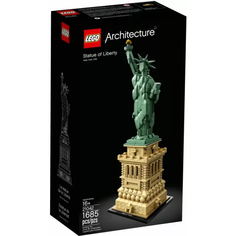 LEGO Architecture Freiheitsstatue 21042 Bauset — 1.685 Teile, detailliertes Modell der Freiheitsstatue