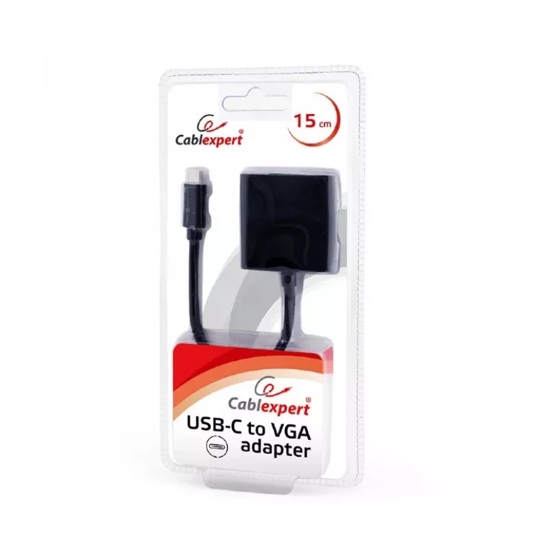GEMBIRD USB-C zu VGA Adapter, schwarz