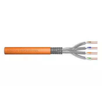 DIGITUS Installationskabel - Cat 7 - S/FTP - AWG 23/1 - simplex - 500 m - Orange