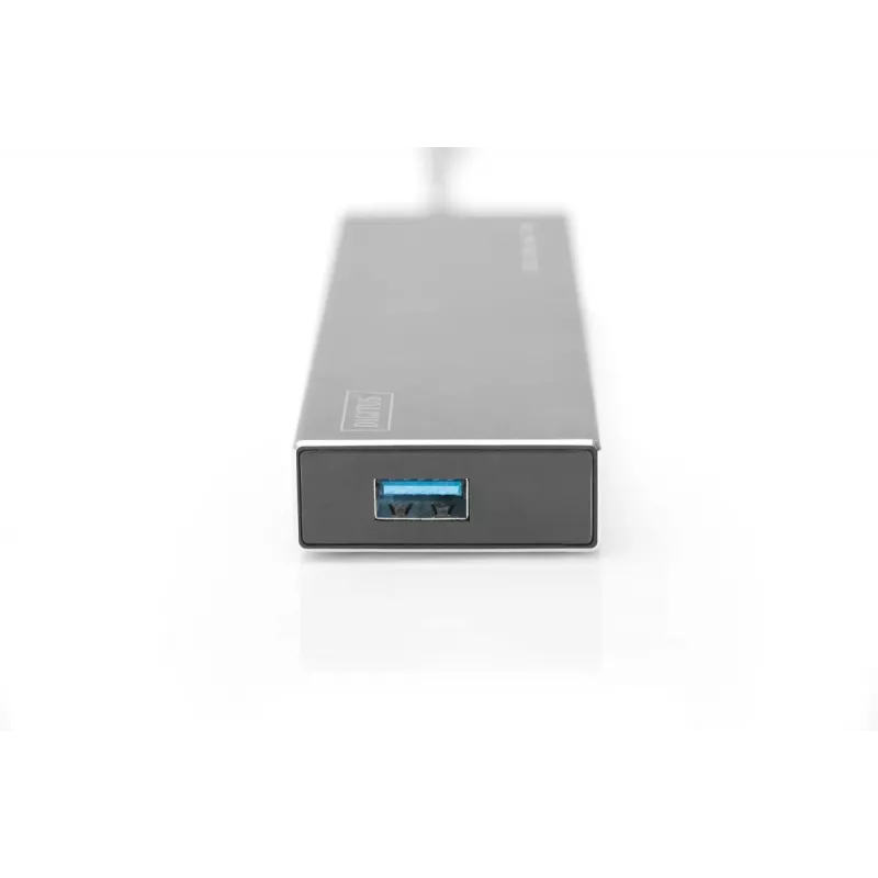 DIGITUS USB 3.0 Hub, 7-Port inkl. 5V/3,5A Netzteil, Aluminiumgehäuse