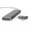 DIGITUS USB 3.0 Hub, 7-Port inkl. 5V/3,5A Netzteil, Aluminiumgehäuse