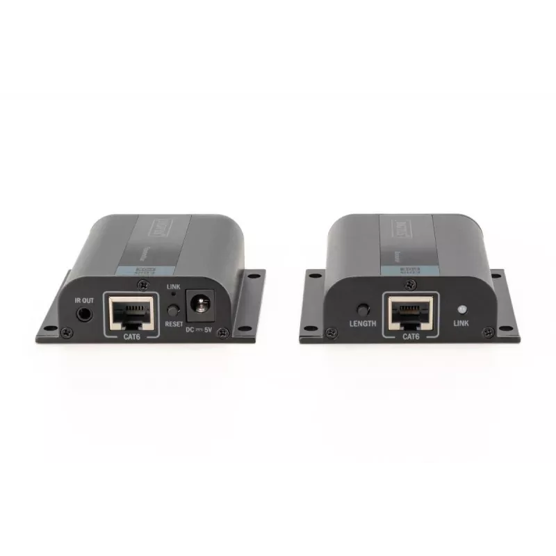 DIGITUS HDMI Extender Set, 50 m über Netzwerkkabel (CAT6/6a/7), EDID, 1x HDMI Loop-Out, FHD 1080p