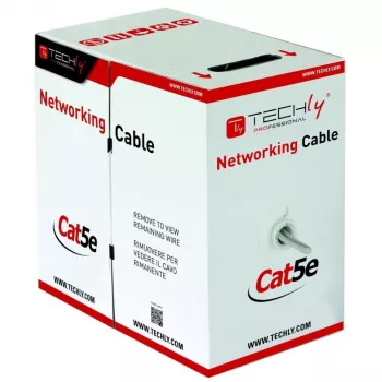 Techly ITP8-FLU-0305 networking Kabel Grau 305 m Cat5e U/UTP (UTP)