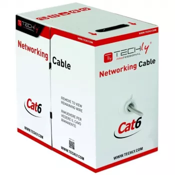 Techly ITP9-FLU-0305 Netzwerkkabel Grau 305 m Cat6 U/UTP (UTP)