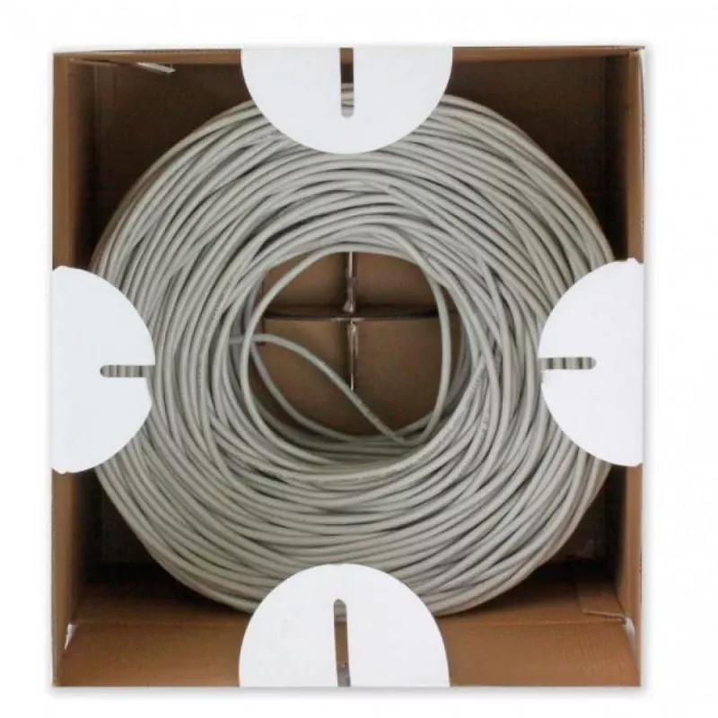 Techly ITP9-FLU-0305 Netzwerkkabel Grau 305 m Cat6 U/UTP (UTP)