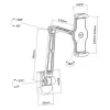 Techly ICA-TBL 2802 Halterung Passive Halterung Tablet/UMPC Schwarz