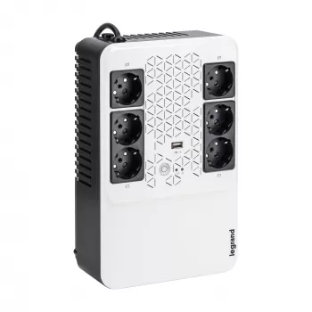 Legrand Keor ASI MULTIPLUG 800 FR USV (Unterbrechungsfreie Stromversorgung) Line-Interactive 0,8 kVA 480 W 6 AC-Steckdosen