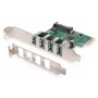DIGITUS USB 3.0, 4 Port, PCI-Express-Erweiterungskarte 4 Ports A/F extern, VL805 Chipsatz