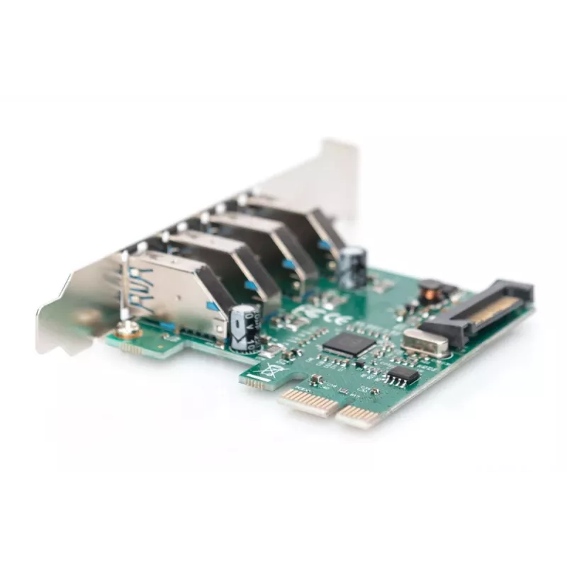 DIGITUS USB 3.0, 4 Port, PCI-Express-Erweiterungskarte 4 Ports A/F extern, VL805 Chipsatz