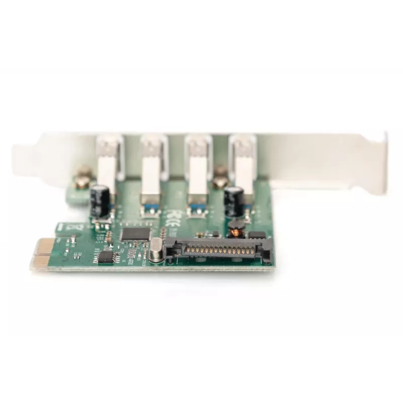 DIGITUS USB 3.0, 4 Port, PCI-Express-Erweiterungskarte 4 Ports A/F extern, VL805 Chipsatz
