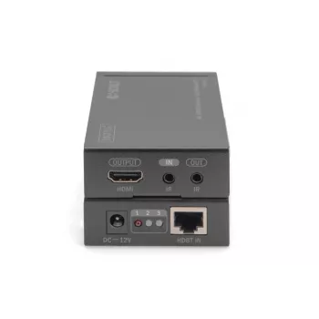 DIGITUS 4K HDMI Extender Set, HDBaseT 70 m over Netzwerkkabel (Cat 5E, 6, 7) UHD 4K2K/30 Hz