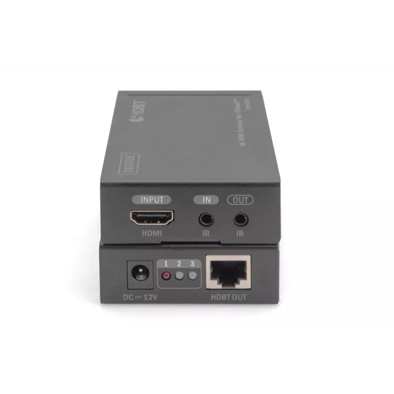 DIGITUS 4K HDMI Extender Set, HDBaseT 70 m over Netzwerkkabel (Cat 5E, 6, 7) UHD 4K2K/30 Hz