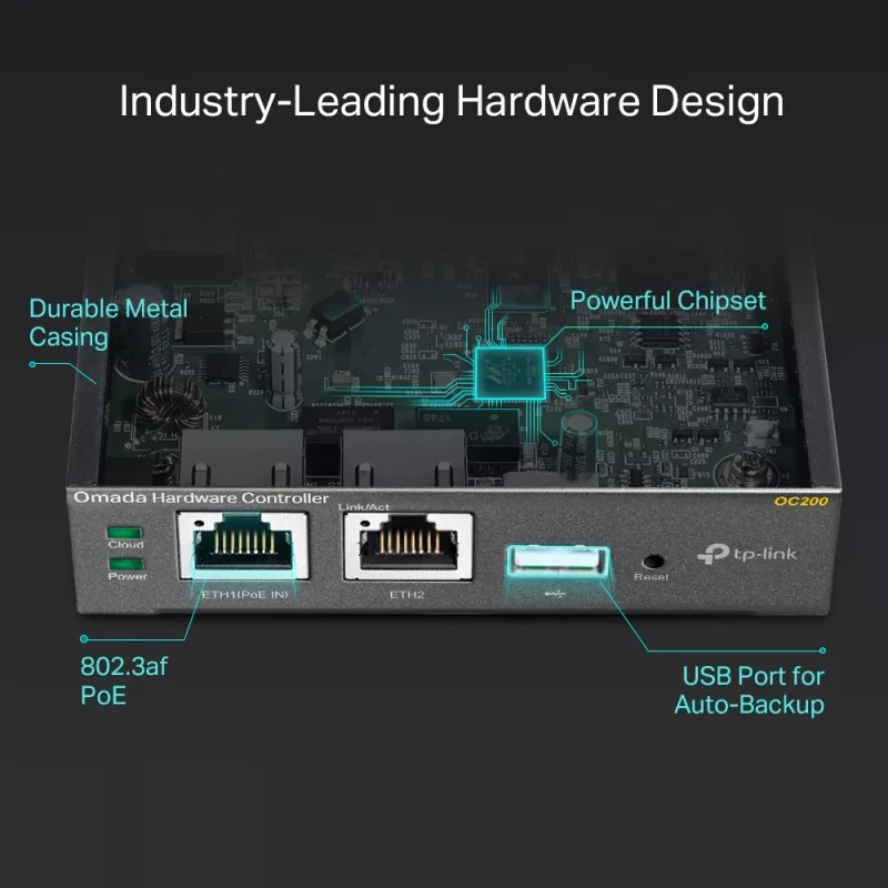TP-Link Omada Hardware Controller, Schwarz, Intern, 1200 MHz, 1024 MB, DDR3, 4000 MB