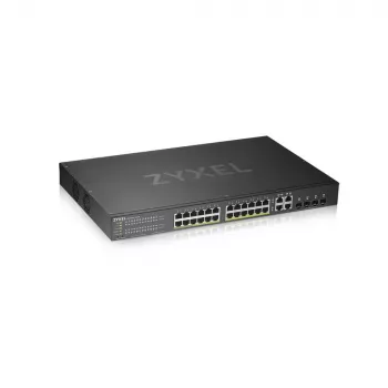 Zyxel GS1920-24HPV2 Managed Gigabit Ethernet (10/100/1000) Power over Ethernet (PoE) Schwarz