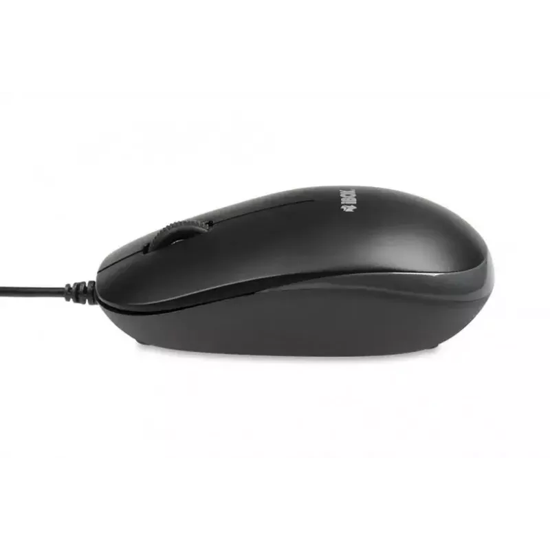 Kabelgebundenes Tastatur-Maus-Set IBOX IKMS606 — Full-Size-QWERTY-UK-Englisch-Tastatur, USB, schwarz, Maus 800 DPI