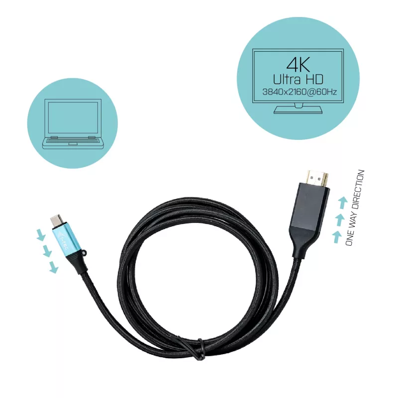 i-tec USB-C HDMI Kabeladapter 4K / 60 Hz 150cm