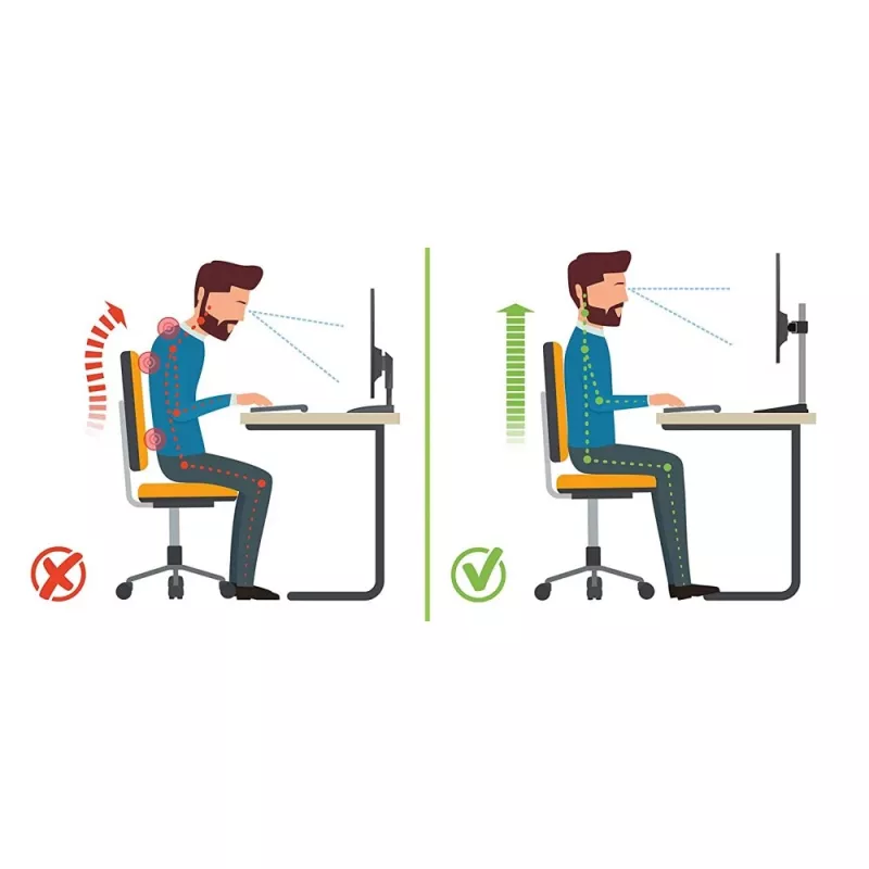 Techly ICA-LCD 260 Monitorhalterung / Ständer 68,6 cm (27 Zoll) Schreibtisch Weiß