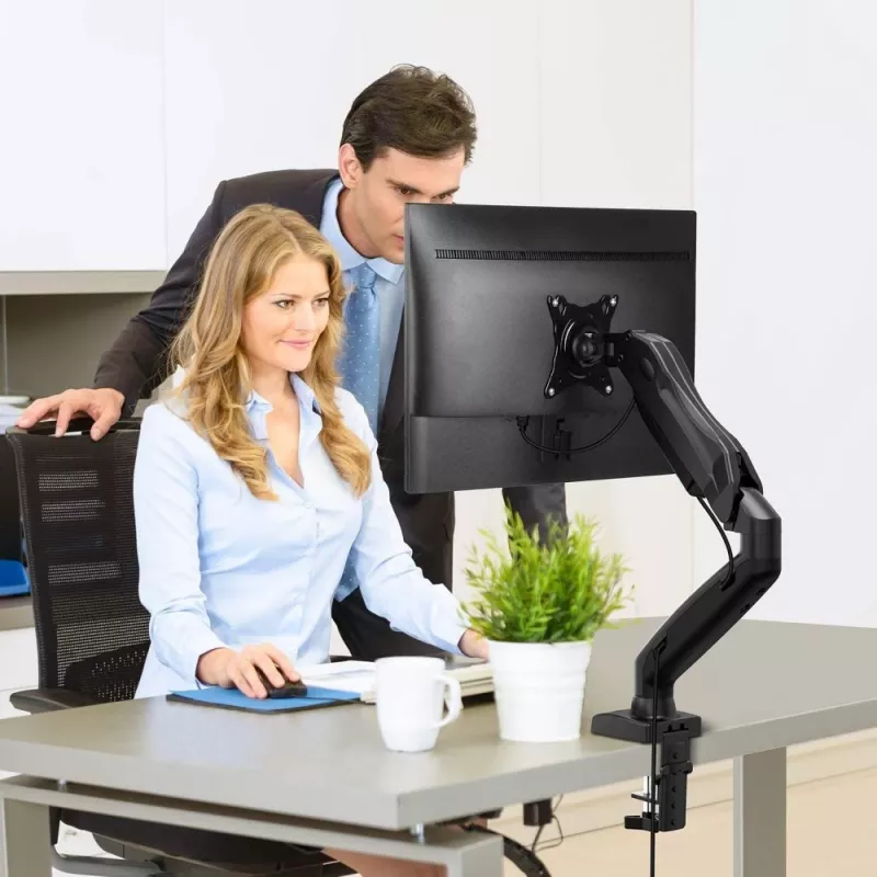 Techly ICA-LCD 514 Monitorhalterung / Standfuß 68,6 cm (27 Zoll) Tisch Schwarz