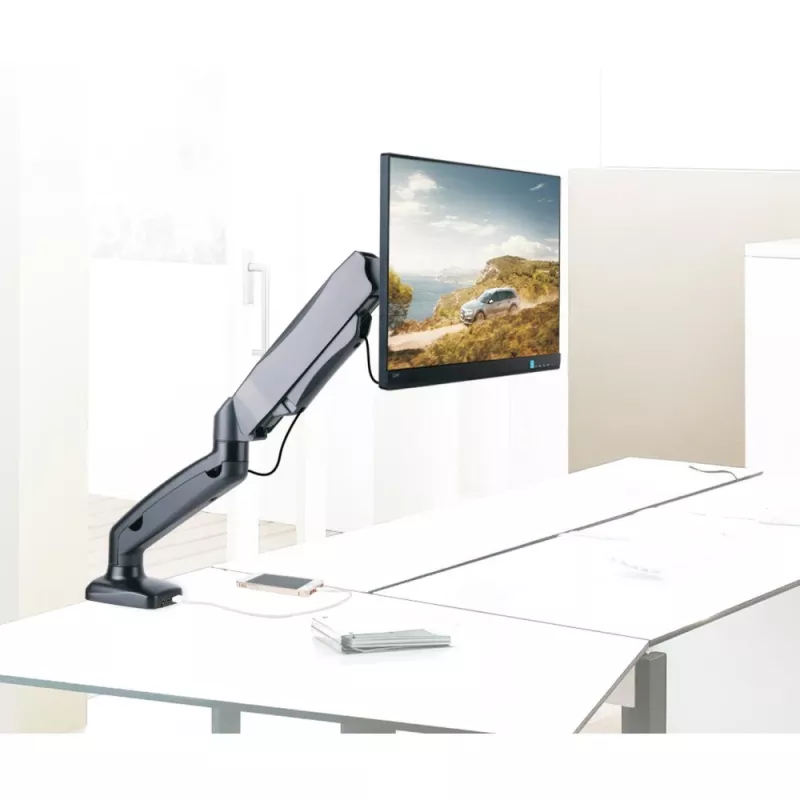 Techly ICA-LCD 514 Monitorhalterung / Standfuß 68,6 cm (27 Zoll) Tisch Schwarz