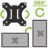 Techly ICALCD100BK Tischhalterung Schwarz