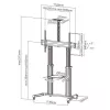 Techly ICA-TR24 TV-Schrank/Entertainment-Center 1 Regalboden