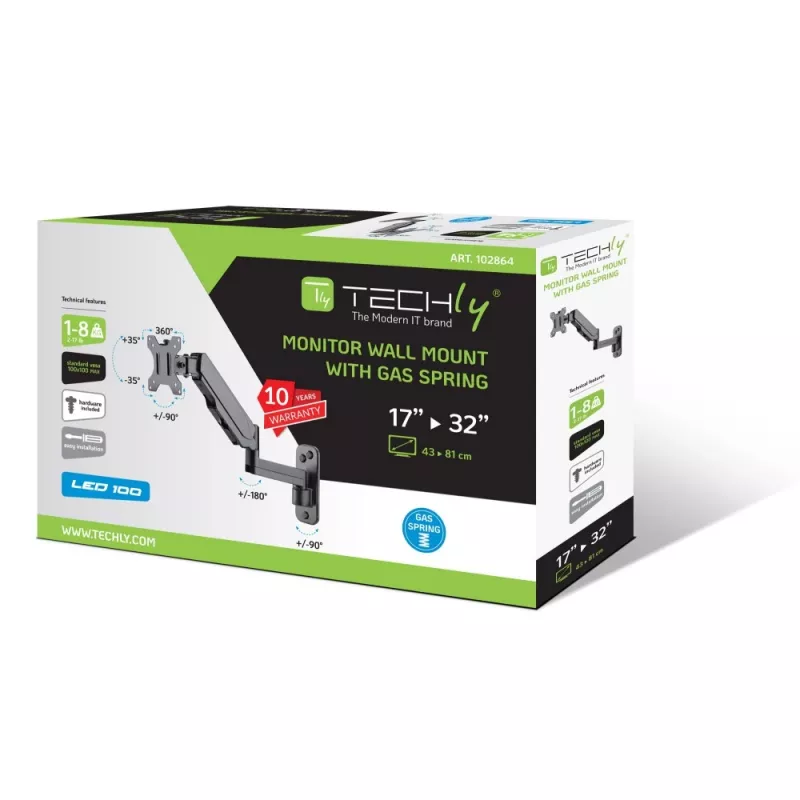 Techly ICA-LCD G112 TV-Halterung/Ständer 81.3 cm (32 Zoll) Schwarz